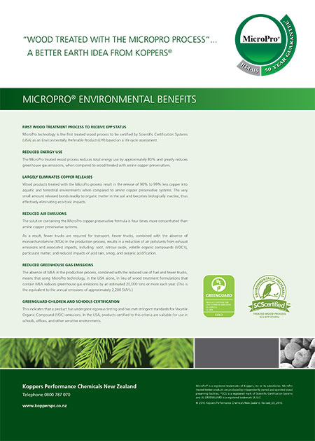 MicroPro® Environmental Benefits Brochure