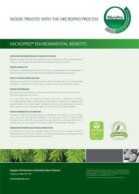 MicroPro® Environmental Benefits Brochure